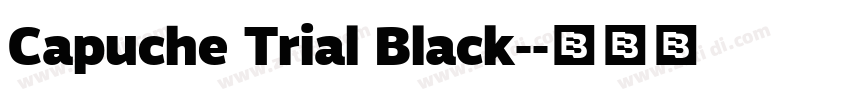 Capuche Trial Black-字体转换